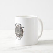 Mug T-shirt graphique d'art de chat de cathédrale goth (Devant droit)