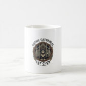 Mug T-shirt graphique d'art de chat de cathédrale goth (Centre)