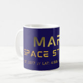 Mug T-shirt graphique Future Mars Space Station avec s (Devant gauche)