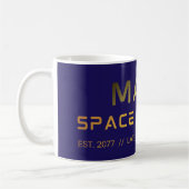 Mug T-shirt graphique Future Mars Space Station avec s (Gauche)