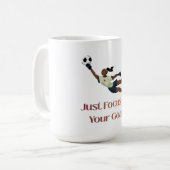 Mug T-shirt graphique inspirant pour gardien de footba (Devant gauche)