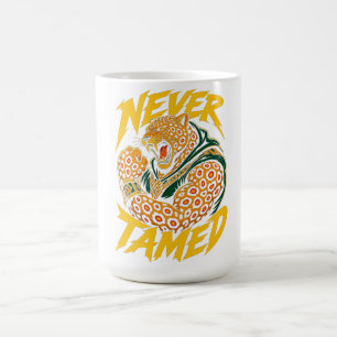 Mug T-shirt graphique Léopard Jamais Dompté
