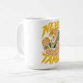 Mug T-shirt graphique Léopard Jamais Dompté (Devant gauche)