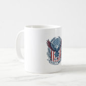 Mug T-shirt graphique vectoriel de remise de diplôme p (Devant gauche)