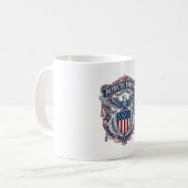 Mug T-Shirt Graphique Vectoriel de Style de Drapeau de (Devant gauche)