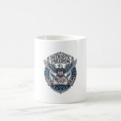 Mug T-shirt graphique vectoriel du club de lecture pat (Centre)