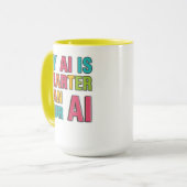 Mug T-shirt intelligence artificielle  (Devant gauche)