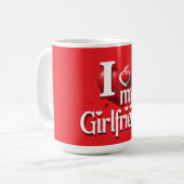 Mug T-Shirt J'aime Ma Copine ❤️ (Devant gauche)