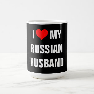 Mug T-Shirt "J'aime mon mari russe"