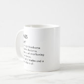 Mug T-Shirt James nom, nom modifiable, nom personnalis (Devant gauche)