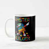 Mug T-Shirt Master Builder Blocs de Dabbing Briques Co (Gauche)
