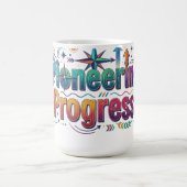 Mug T-shirt motivationnel pour le progrès pionnier (Centre)