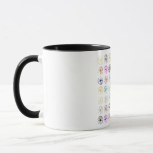 Mug T-shirt Neuronal Multicolor Art Abstrait
