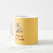 Mug T-Shirt Papa Chat Siamois (Devant gauche)