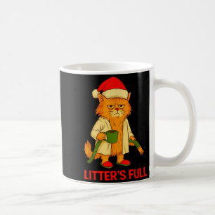 Mug T-shirt parodique de chat à la litière pleine _2