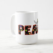 Mug T-shirt PEACE (Devant gauche)
