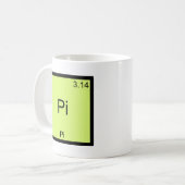 Mug T-Shirt Pi - Élément de Mathématiques Drôle de Chi (Devant gauche)