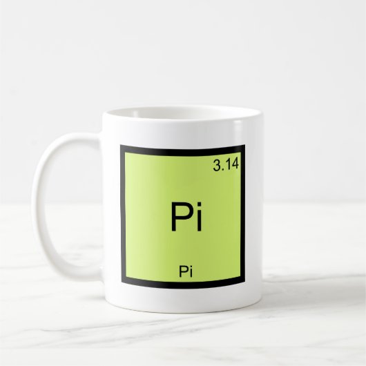 Mug T-Shirt Pi - Élément de Mathématiques Drôle de Chi (Gauche)