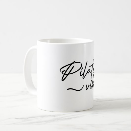 Mug T-shirt PILATE VIBES (Devant gauche)