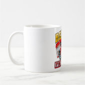 Mug T-Shirt pour camion de pompier à dessin (Gauche)