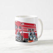Mug T-Shirt pour camion de pompier à dessin (Devant droit)