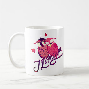Mug T-shirt pour couple 'Je t'aime'