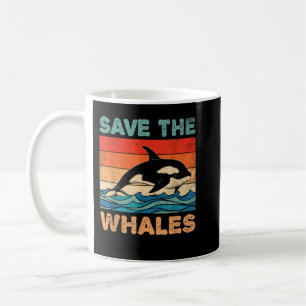 Mug T-Shirt Pour Sauver Les Baleines Retro Vintage Orc