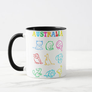 Mug T-shirt pour tout-petit jour d'Australie Animaux d