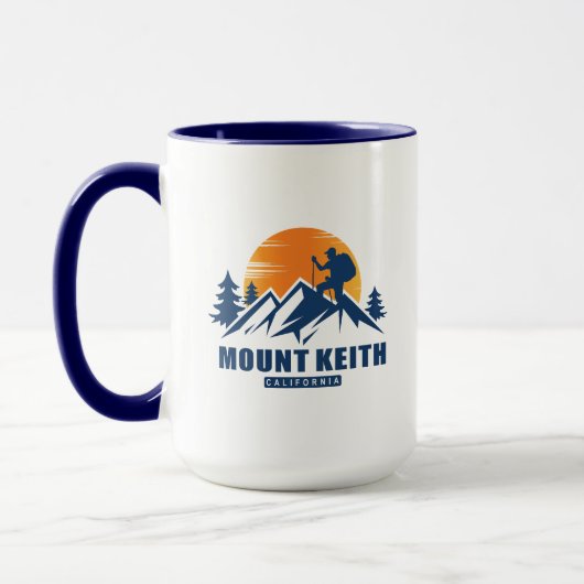 Mug T-shirt randonnée du Mont Retro Keith (Gauche)