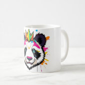 Mug T-shirt Rebel Panda Punk (Devant droit)
