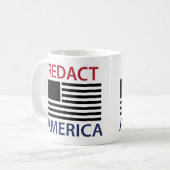 Mug T-Shirt REDACT AMERICA (Devant gauche)