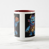 Mug T-shirt représentant un mignon monstre de fantasy (Centre)