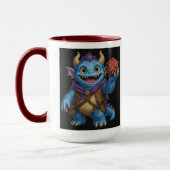 Mug T-shirt représentant un mignon monstre de fantasy (Gauche)