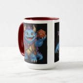 Mug T-shirt représentant un mignon monstre de fantasy (Devant gauche)
