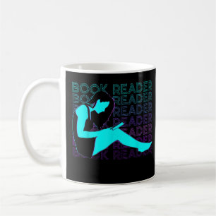 Mug T-shirt rétro du lecteur de livre