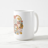 Mug T-Shirt Rétro Floral Boho Art (Devant droit)