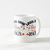 Mug T-shirt revendeur de drogue juridique (Devant droit)