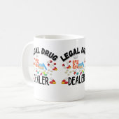 Mug T-shirt revendeur de drogue juridique (Devant gauche)