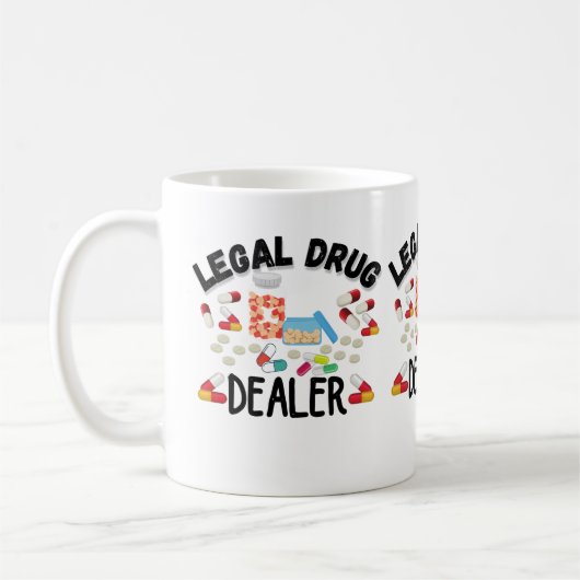 Mug T-shirt revendeur de drogue juridique (Gauche)
