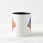 Mug T-Shirt Sang Roumain en Moi Drapeau Roumain (Centre)