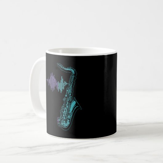 Mug T-shirt Saxophone (Devant gauche)