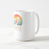 Mug T-shirt Simple Coucher de soleil - Conception de v (Devant droit)