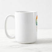 Mug T-shirt Simple Coucher de soleil - Conception de v (Gauche)