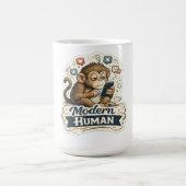 Mug T-shirt Singe Humain Moderne | Évolution de Singe  (Centre)