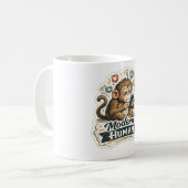 Mug T-shirt Singe Humain Moderne | Évolution de Singe  (Devant gauche)