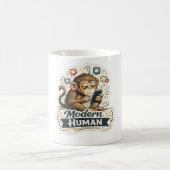 Mug T-shirt Singe Humain Moderne | Évolution de Singe  (Centre)