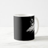 Mug T-shirt Skeleton Surf Surfing (Devant droit)