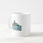 Mug T-shirt Skyline Allemagne Hambourg (Devant gauche)