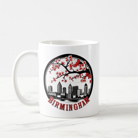 Mug T-shirt Skyline Birmingham City Alabama (Gauche)