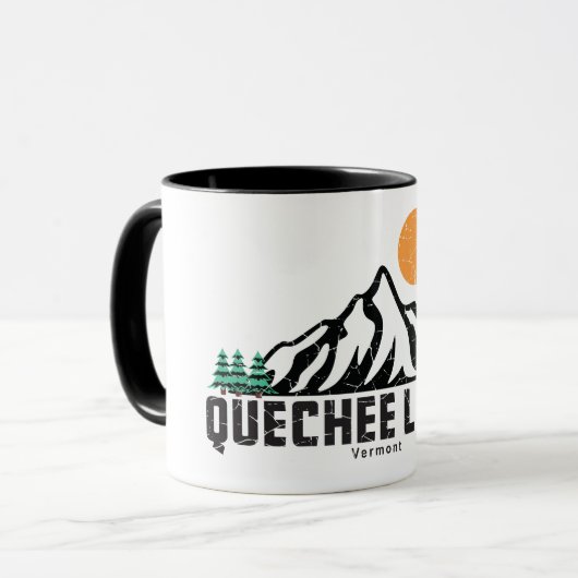 Mug T-shirt Sunset des lacs Quechee (Devant gauche)